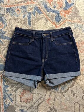 Old Navy Dark Indigo Roll-Cuff Denim Shorts